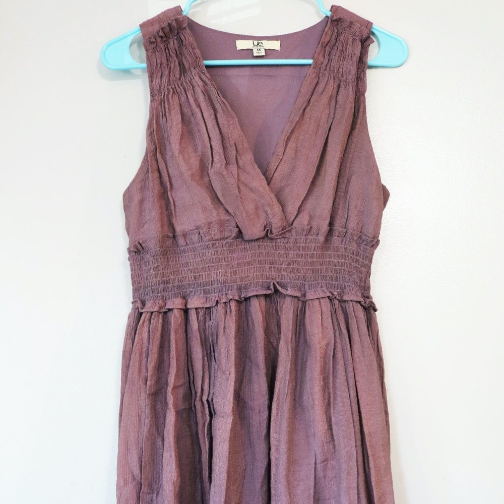 Ya Los Angeles Sleeveless Knee Length Purple Dress | Medium
